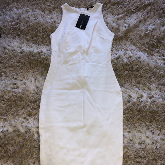 Fashion Nova Body Sculpting White Dress *BRAND NEW